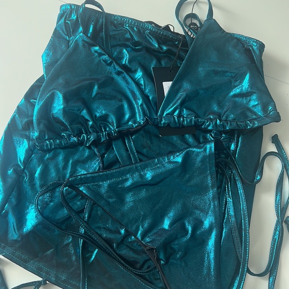 New ego official metallic bikini set with skirt - Picture 4 of 5